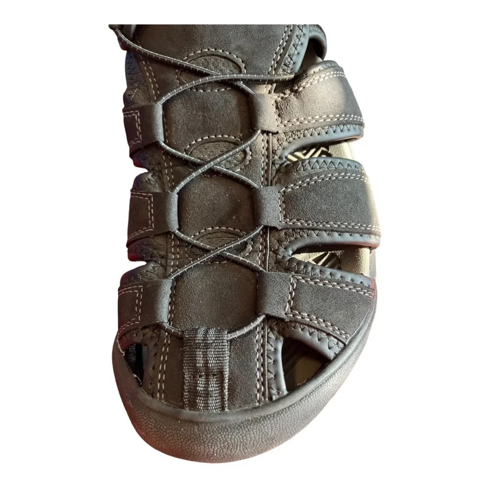 Khombu Black Synthetic Travis Sandals Outdoor Activities Water Resistant…